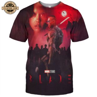 Blade Poster Marvel Studios All Over Print T-Shirt