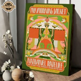 My Morning Jacket and Nathaniel Rateliff Sep 2024 Tour Walnut Creek in Raleigh, NC Poster Canvas