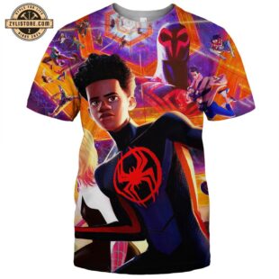 Spider-Man Beyond the Spider-Verse Movie Poster 3D All Over Print T-Shirts