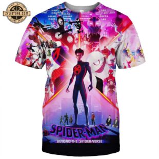 Spider-Man Beyond the Spider-Verse Poster 3D All Over Print T-Shirt