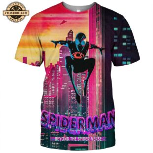 Spider-Man Beyond the Spider-Verse Poster All Over Print T-Shirt