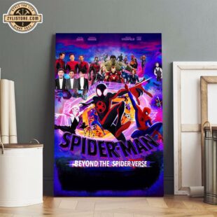 Spider-Man Beyond The Spider-Verse Poster Canvas Wall Art