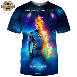 The Fantastic Four Joseph Quinn Is Johnny Storm All Over Print T-Shirts