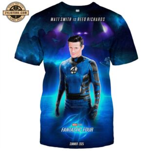 The Fantastic Four Matt Smith Is Reed Richards All Over Print T-Shirts