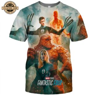 The Fantastic Four Movie Poster 3D All Over Print T-Shirt