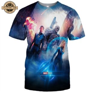 The Fantastic Four Movie Poster All Over Print T-Shirt