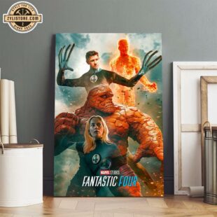 The Fantastic Four Movie Poster Canvas Wall Art