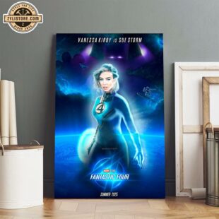 The Fantastic Four Vanessa Kirby Is Sue Storm Poster Canvas