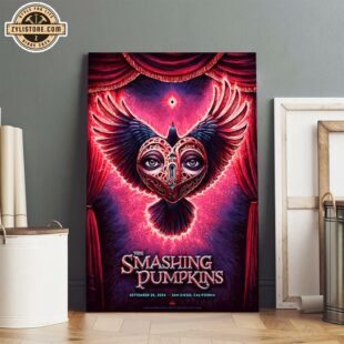 The Smashing Pumpkins Tour September 28, 2024 San Diego, CA Poster Canvas