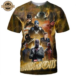 Thunderbolts Movie Poster 2025 Fan Art All Over Print T-Shirt