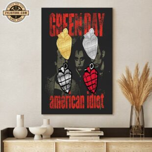 American Idiot Heart Grenade Pin Poster Canvas