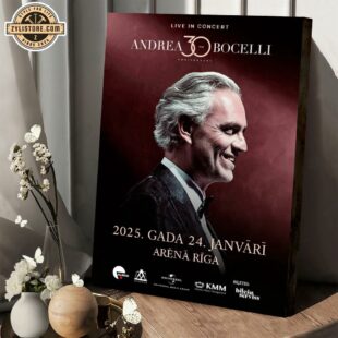 Andrea Bocelli 2025 Live In Concert Poster Canvas