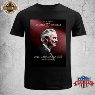 Andrea Bocelli 2025 Live In Concert Unisex T-Shirt