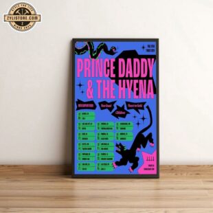 Benquad Prince Daddy And The Hyena Fall USA Tour 2024 Tour Poster Canvas