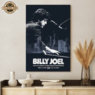 Billy Joel 150th MSG Photo Poster Canvas Wall Art