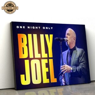 Billy Joel 2025 Music Tour Poster Canvas