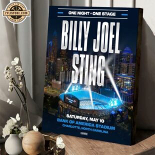 Billy Joel Stevie Nicks Music Tour 2025 Poster Canvas Wall Art