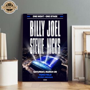 Billy Joel Stevie Nicks Music Tour 2025 Poster Canvas