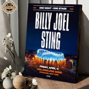 Billy Joel & Sting Concert 2025 New York Poster Canvas Wall Art