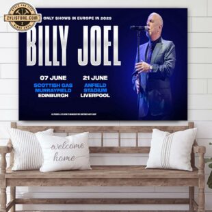 Billy Joel & Sting Concert Tour 2025 New York Poster Canvas