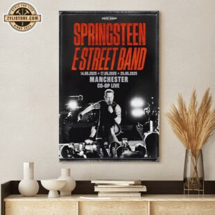 Bruce Springsteen Live 2025 Tour Poster Canvas