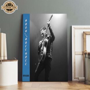 Bryan Adams Rock And Roll Poster Canvas