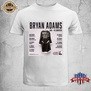 Bryan Adams UK + IE Music Tour 2025 Unisex T-Shirt