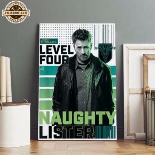 Chris Evan Naughty Lister Poster Canvas