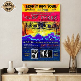 Clan Dyken and Cherisha Heart Dineh’ Navajo Nation Benefit Concert Poster Canvas