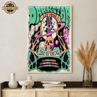 Dark Star Orchestra Cosmic New Years Run 2024 Poster Canvas