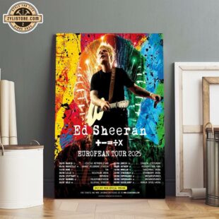 Ed Sheeran 2025 Mathematics Tour Poster Canvas