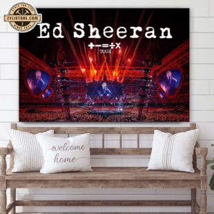 Ed Sheeran European Tour 2025 Music Poster Canvas