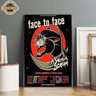 Face To Face Poster Latin America Tour 2024 Poster Canvas