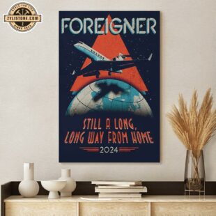 Foreigner 2024 Plane Tour Poster Canvas