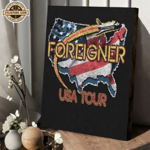 Foreigner 2024 USA Tour Poster Canvas