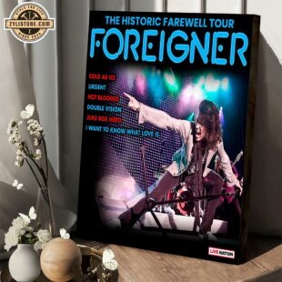 Foreigner The Historic Farewell Tour Poster Canvas