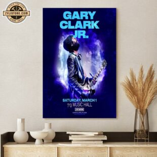 Gary Clark Jr. Music Hall March 1, 2025 Poster Canvas