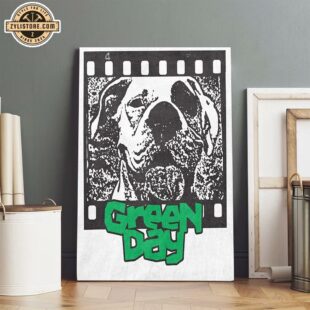 Green Day Film Strip Dog Poster Canvas