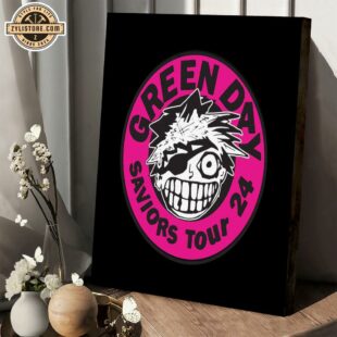 Green Day Tour 2024 Patch Poster Canvas