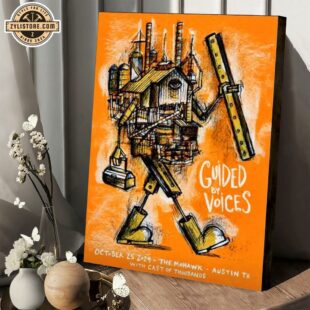 Guided By Voices In Austin TX On Oct 25 2024 Poster Canvas