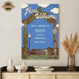 Hans Williams Oct 2024 Lafayette’s Music Room, Memphis, TN Poster Canvas