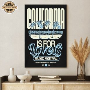 Hawthorne Heights California Is For Lovers Festival Cry Together Live Forever 2024 Poster Canvas