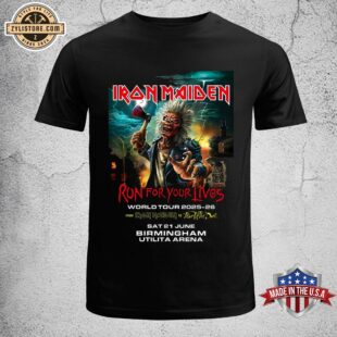 Iron Maiden Run For Your Lives 2025 Tour Birmingham Unisex T-Shirt