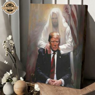 Jesus Christ And Donald Trump Poster Canvas