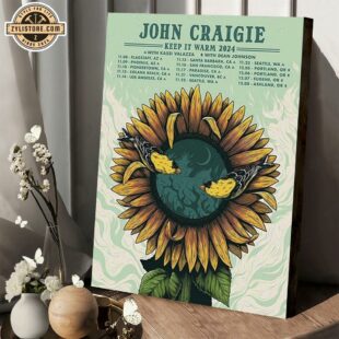 John Craigie Keep It Warm 2024 Tour Poster Canvas