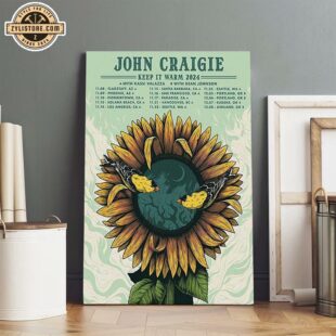 John Craigie Keep It Warm 2024 Tour Poster Canvas