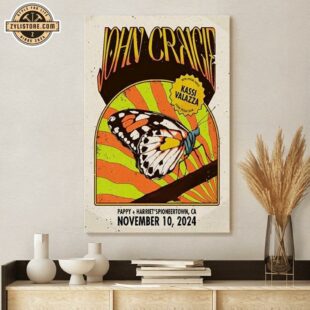 John Craigie Pappy + Harriet’s In Pioneertown, CA Nov 10 2024 Tour Poster Canvas