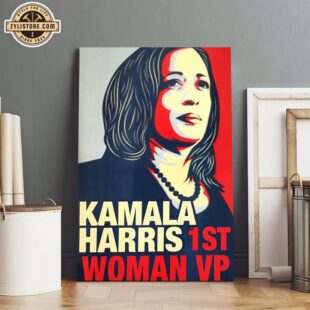 Kamala Harris 1st Woman Vice President Poster Canvas