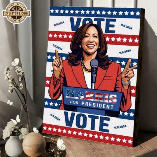 Kamala Harris 2024 For President Poster Canvas