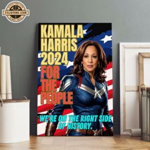 Kamala Harris 2024 For The People Poster Canvas